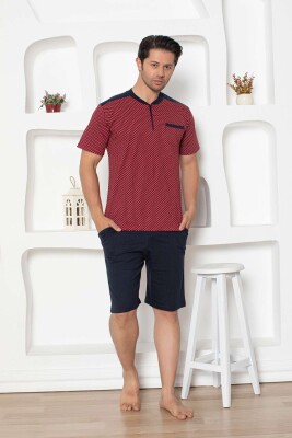 Bordo Erkek Şort Takımı 1203ŞT - Alimer