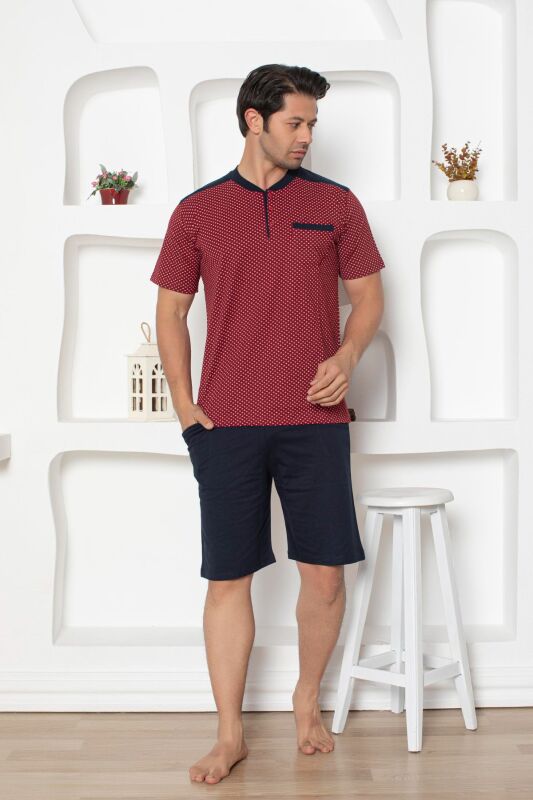 Bordo Erkek Şort Takımı 1203ŞT - 3