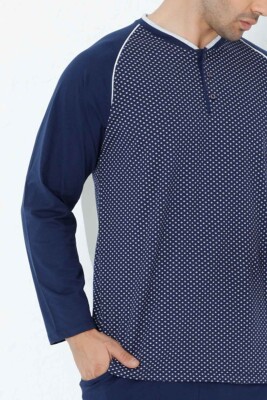 İndigo Uzun Kollu Erkek Pijama Takımı 1200UY - 6