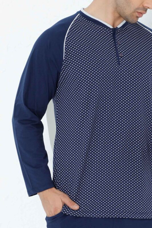İndigo Uzun Kollu Erkek Pijama Takımı 1200UY - 6