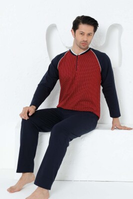 Bordo Uzun Kollu Erkek Pijama Takımı 1200UY - 4