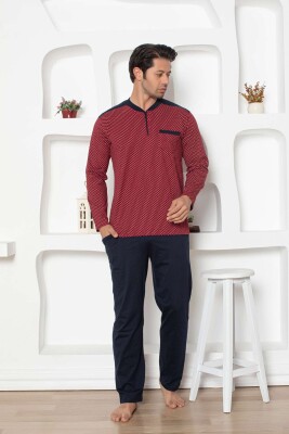 Bordo Uzun Kollu Erkek Pijama Takımı 1203UY - Alimer (1)