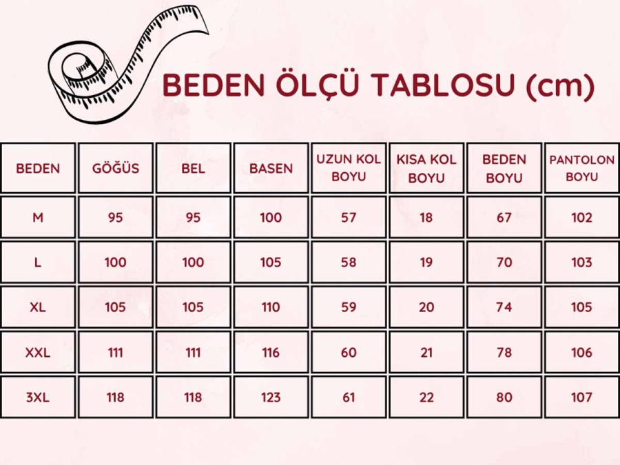 Çiçek Desenli Büyük Beden Bayan Pijama Takımı 2766UKBL - 2