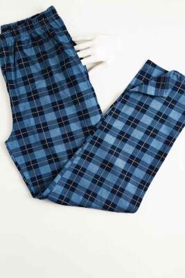 Ekoseli Penye Erkek Pijama Tek Alt Pantolon 3293 - 2