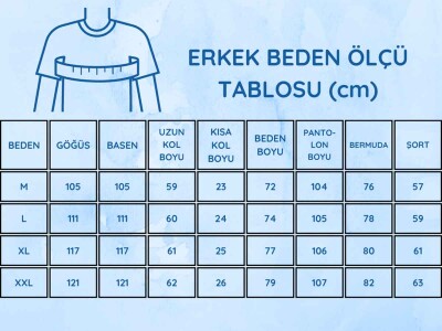 Erkek Pijama Takımı - İndigo Arma Nakışlı Likralı Uzun Kollu Penye 1194UY - 5