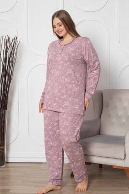 Gülkurusu Büyük Beden Bayan Pijama Takımı 2786UYB - 2