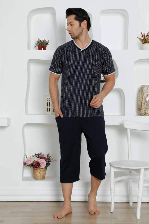 İndigo Bermuda Erkek Pijama Takımı 1199B - Alimer