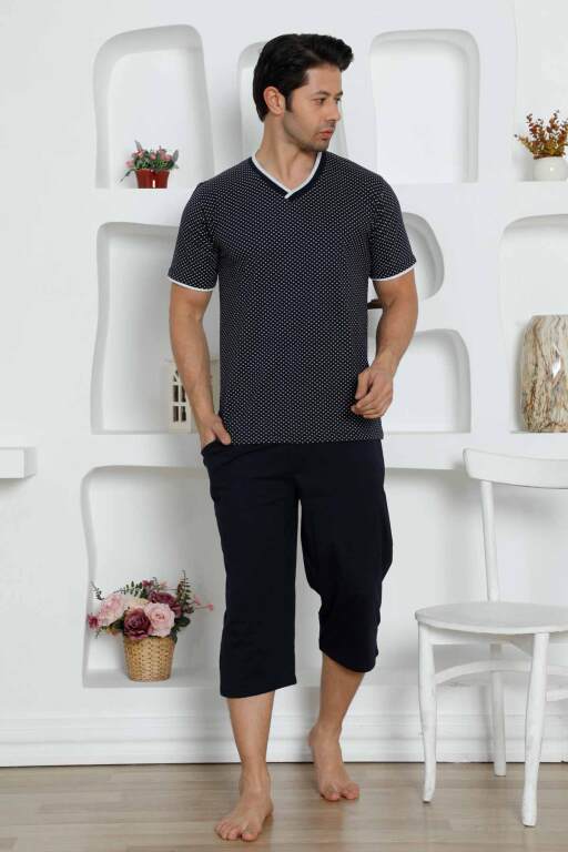 İndigo Bermuda Erkek Pijama Takımı 1199B - 3