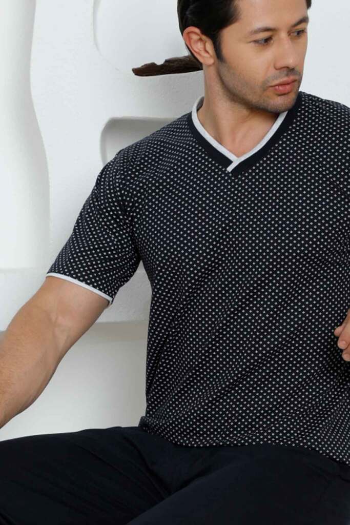 İndigo Bermuda Erkek Pijama Takımı 1199B - 2