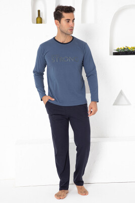 İndigo Uzun Kollu Erkek Pijama Takımı 1197UK - 1