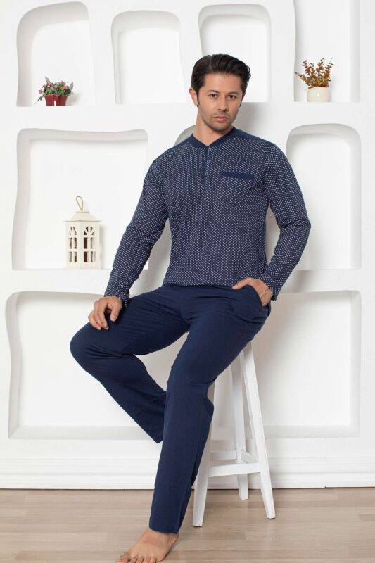 İndigo Uzun Kollu Erkek Pijama Takımı 1203UY - 2
