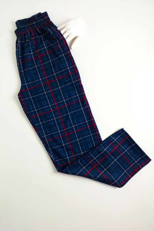 Kareli Penye Erkek Pijama Tek Alt Pantolon 3292 - 1