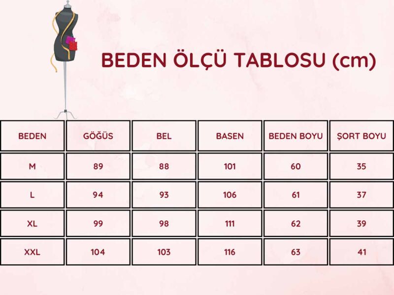 Kırmızı Dantel Yaka İp Askılı Şort ve Atlet Takımı 2594ŞT - 5
