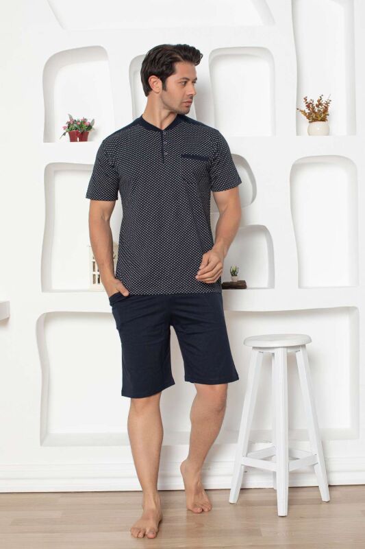 Lacivert Erkek Şort Takımı 1203ŞT - 2