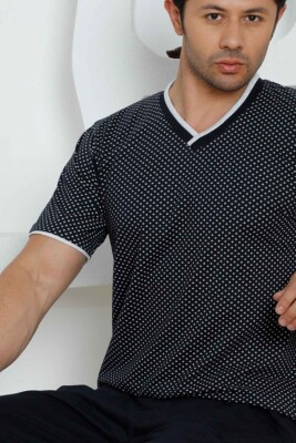 Lacivert Şortlu Erkek Pijama Takımı 1199ŞT - 3