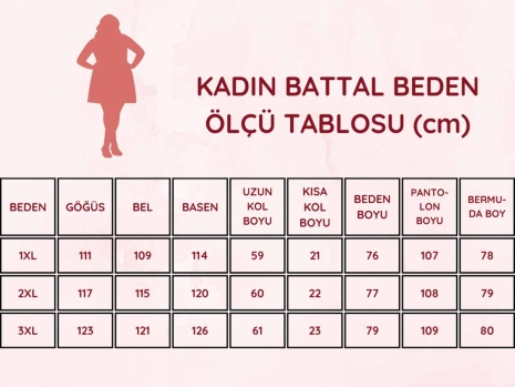Siyah Papatya Desenli Battal Beden Kısa Kollu Pijama Takımı 2718KYB - 5